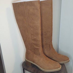 Loft Knee High Faux Suede Boots NIB